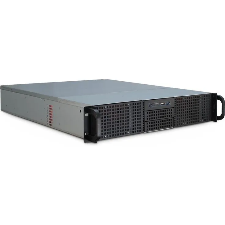 Inter-Tech IPC 2U-20255 Server 19'' Rack Gehäuse 2HE schwarz (ohne Netzteil)