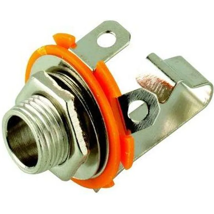 Klinkeneinbaubuchse - 6,35 mm - mono, offene Bauart