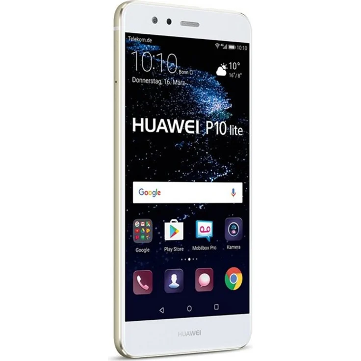 Huawei P10 lite Smartphone 13,21cm (5,2 Zoll) IPS-Display, 32GB interner Speicher, 3GB RAM, Dual-SIM, Android, Pearl White – Bild 3
