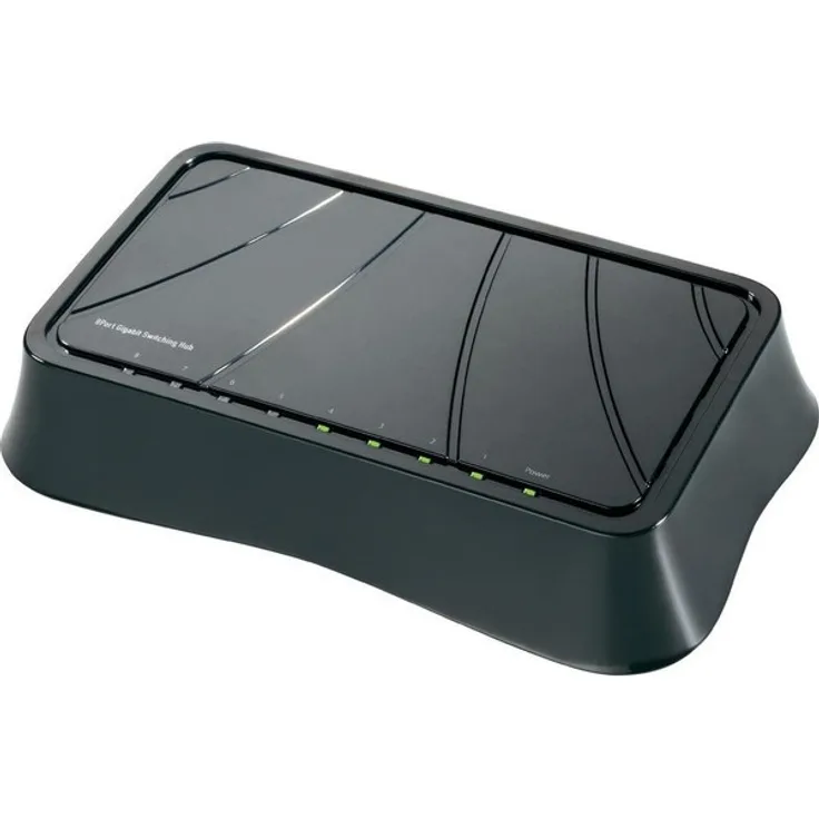 8 Port RJ45 Netzwerk-Switch 1000 MBit/s mit Energiesparfunktion