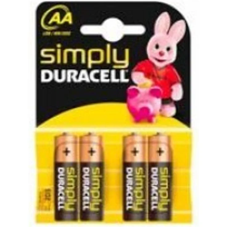 Duracell MN 1500 Simply Mignon Batterien 4 Stück