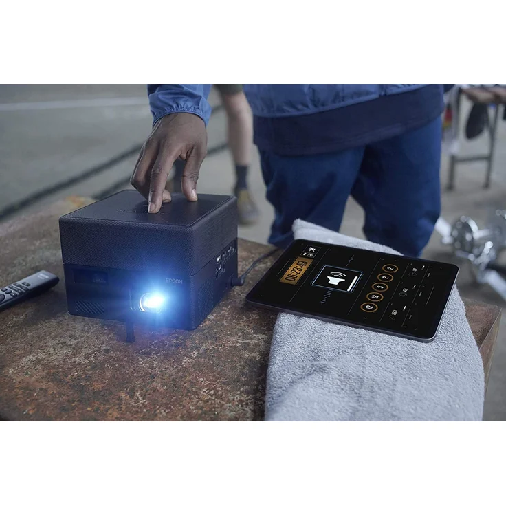 Epson EF-12 Mini-Beamer, 3LCD, Full HD (1920 x 1080), Kontrast 2500000:1, 1000 ANSI-Lumen, Bildverhältnis 16:9, WLAN, schwarz – Bild 7