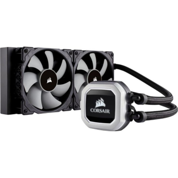 Corsair Hydro Series H100i PRO Liquid CPU Cooler - Prozessor-Flüssigkeitskühlsystem - (LGA1156 Sockel, Sockel AM2, LGA1366 Sockel, Sockel AM3, LGA1155 Sockel, LGA2011 Sockel, Sockel FM1, Sockel FM2, LGA1150 Sockel, LGA2011-3 Sockel, LGA1151 Sockel, Sockel