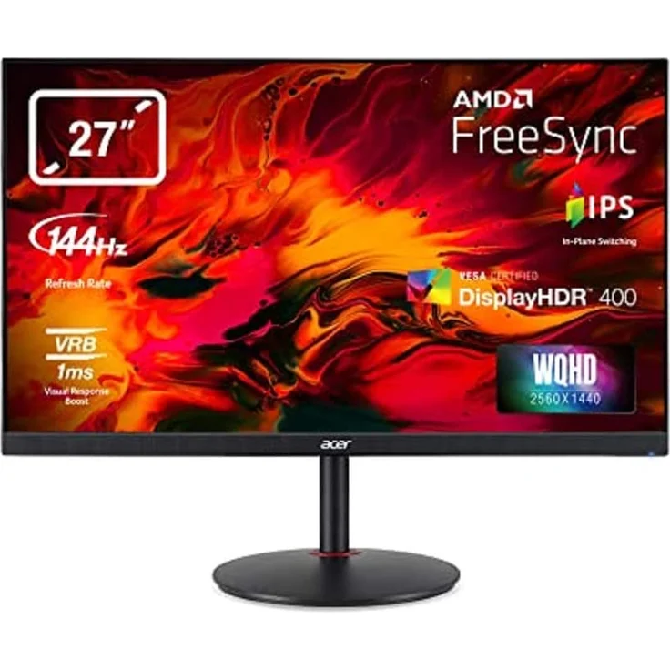 Acer Nitro XV2 XV272UPbmiiprzx (UM.HX2EE.P01/UM.HX2EE.P02) - 27 Zoll, WQHD (2560 x 1440), IPS-Panel, 144Hz, 1ms, 350cd/m² – Bild 1