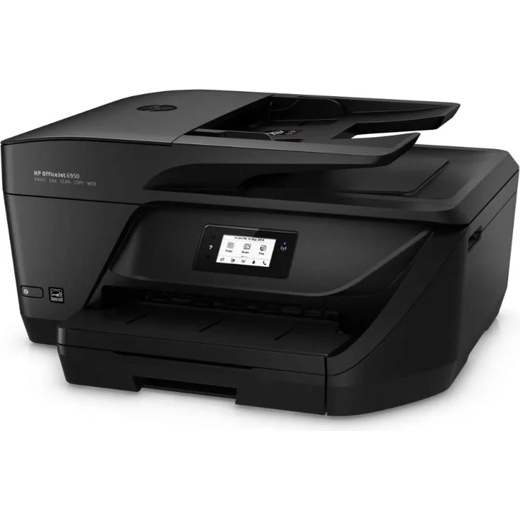HP Officejet 6950 (4-in-1) Multifunktionsdrucker - (Thermal Inkjet) Farbe, Druckgeschwindigkeit: 16 s/w, 9 Farbe, Auflösung: 1200 x 600, USB, RJ-11, WLAN, Instant Ink (P4C85A#BAW) – Bild 6