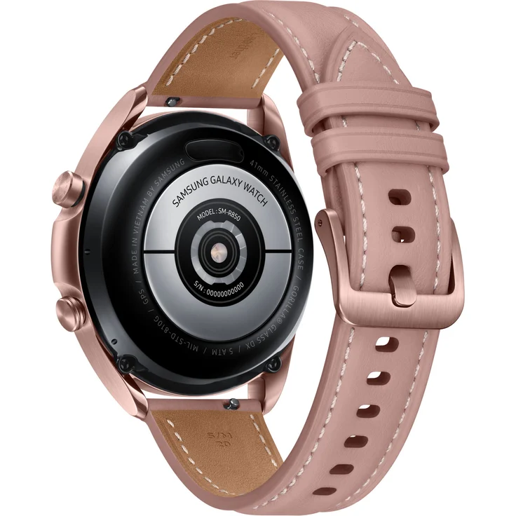 Samsung Galaxy Watch 3 LTE Smartwatch GPS, Damen, 41mm, Lederarmband, Mystic Bronze – Bild 3
