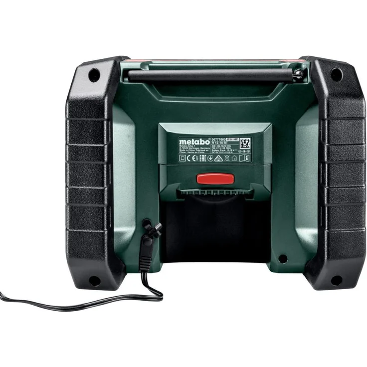 Metabo R 12-18 (600776850), ohne Akku, Baustellenradio, LCD-Display, geeignet für Outdoor, spritzwassergeschützt, grün – Bild 3