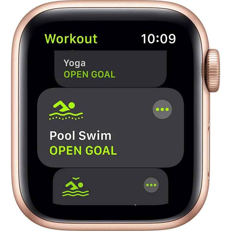 Apple Watch SE 2020 (1. Generation) Smartwatch GPS, 40mm, Aluminiumgehäuse Gold, Sportarmband Sandrosa – Bild 3