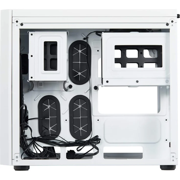Corsair Crystal 280X RGB PC-Gehäuse (Micro ATX mit gehärtetem Glas), RGB LED, Weiß – Bild 4