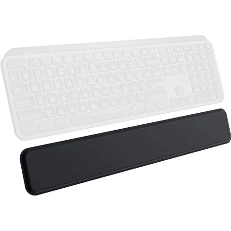 Logitech MX Palm Rest (für MX Keys, Rutschfestes Premium-Material für Komfort bei stundenlangem Tippen) schwarz - Preisvergleich – Bild 1