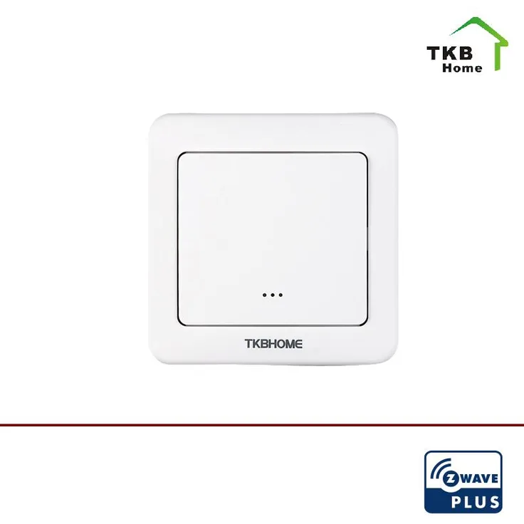 TKB Home - Wanddimmer mit Einfach-Wippe (Abgerundete Ecken) - Z-Wave