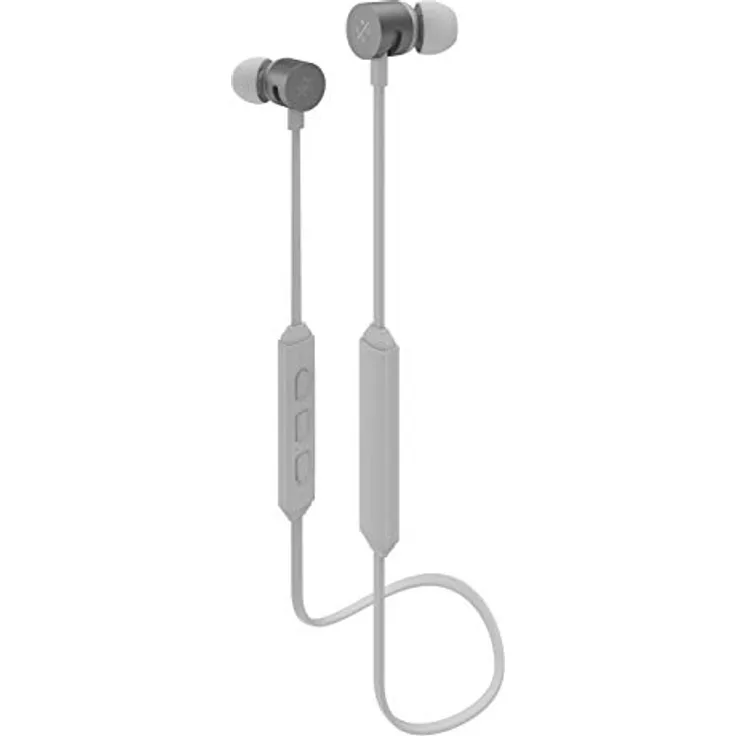 Kygo E4-600 In-Ear Kopfhörer (Bluetooth Ohrhörer mit Remote & Headset Mic für iPhone iOS und Android, 6 Stunden Akkulaufzeit, mit Ohrstöpsel in 3 Größen) Weiß