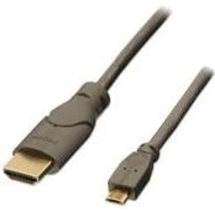 LINDY 41565 - MHL Kabel mit USB 2.0 Micro-B Stecker an HDMI Typ A Stecker für mobile Geräte, 0,5 m