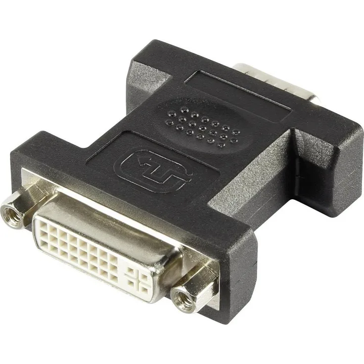 Renkforce DVI/VGA Adapter [1x DVI-Buchse 24+5pol. - 1x VGA-Stecker] Weiß schraubbar