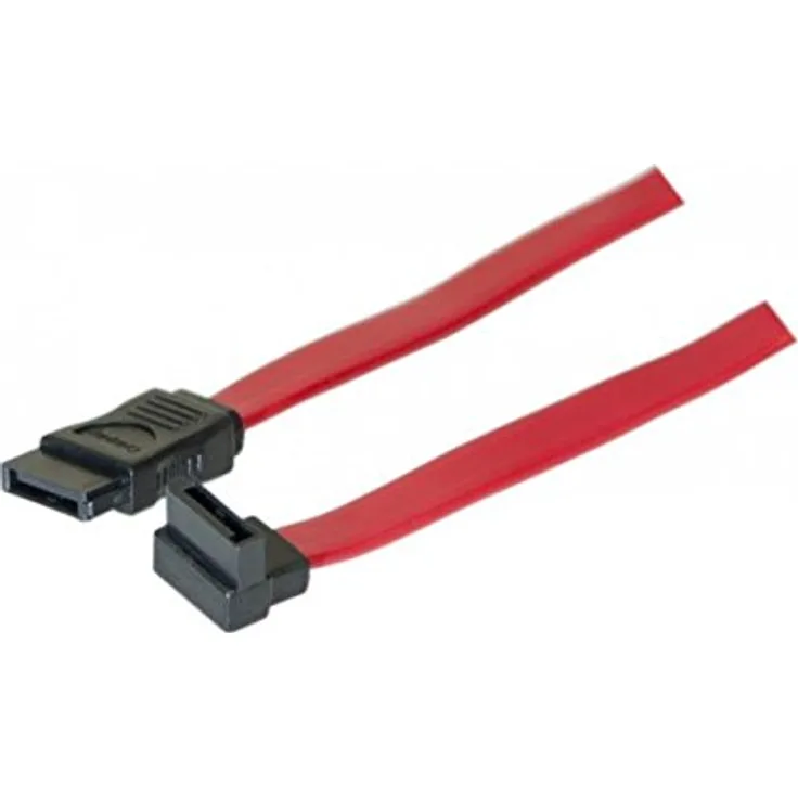 EXC 314006 SATA-Kabel, abgewinkelt, Rot