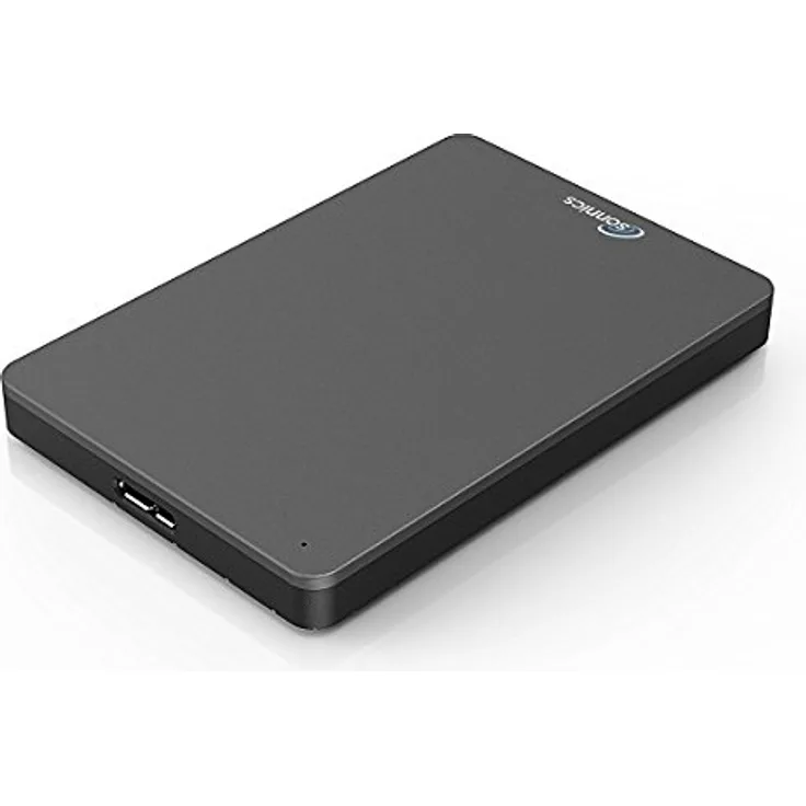 Sonnics 1TB Dunkelgrau Externe tragbare Festplatte USB 3.0 super schnelle Übertragungsgeschwindigkeit für den Einsatz mit Windows PC, Apple Mac, XBOX ONE und PS4 Fat32
