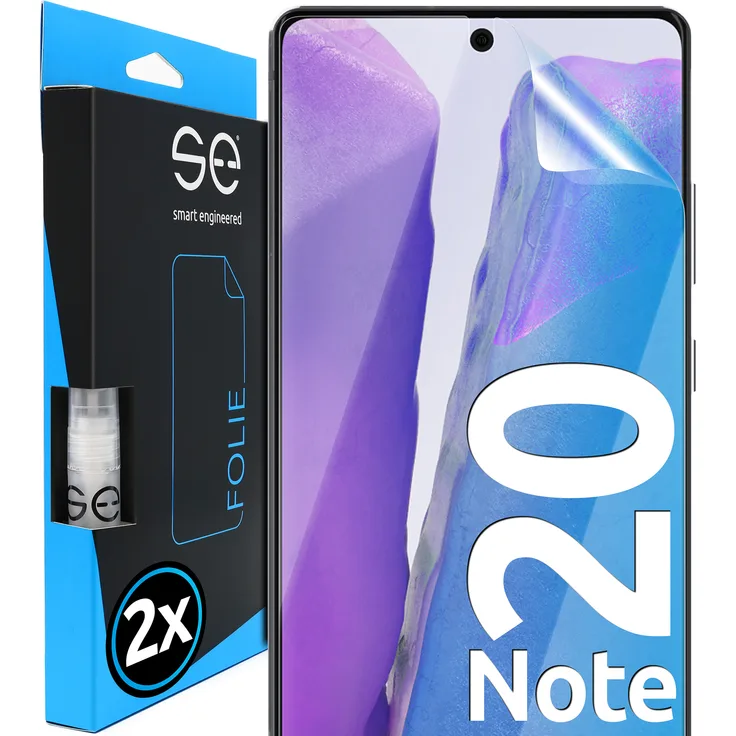 smart engineered 3D Schutzfolie, geeignet für Samsung Galaxy Note 20, Displayschutzfolie, transparent