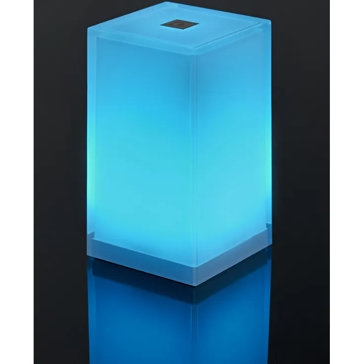 Akku-Tischleuchte CUB - LED RGB Farbwechsel - Mit App