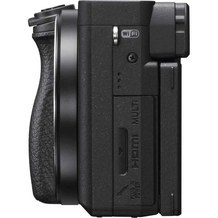 Sony Alpha 6400 E-Mount Systemkamera (24 Megapixel, 4K Video, 180° Klapp-Display, 0.02 Sek. Echtzeit-Autofokus mit 425 Kontrast AF-Punkten, XGA OLED Sucher, nur Gehäuse) schwarz – Bild 4