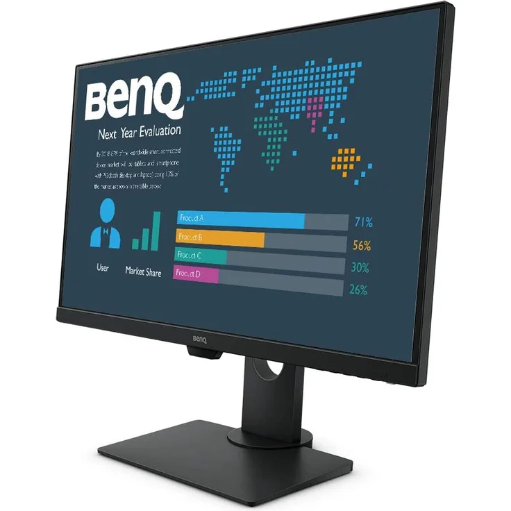 BenQ BL2780T - 27 Zoll, Full HD (1920 x 1080), IPS-Panel, 60Hz, 5ms, 250cd/m² (9H.LGYLB.QBE) – Bild 3
