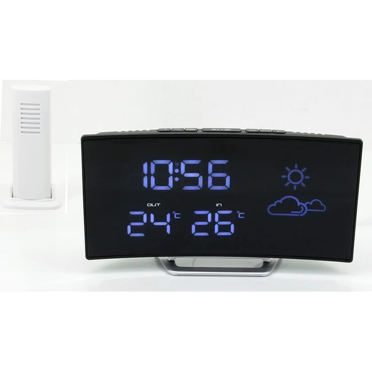 Soundmaster FUR100 Radiowecker, LCD-Display, schwarz – Bild 2