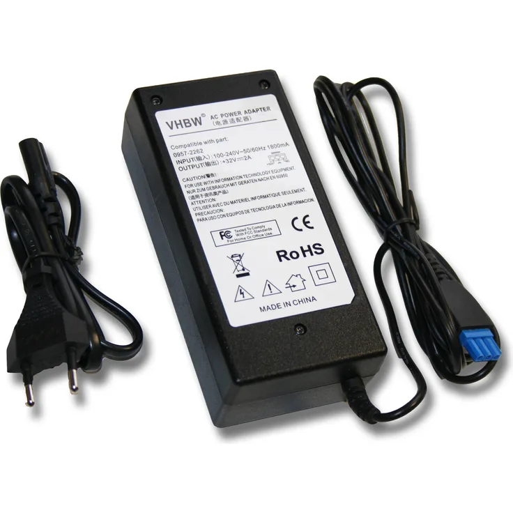 vhbw Drucker NETZTEIL 32V - 2000mA passend für HP Officejet Pro 8000, Pro 8500, L7500, L7600, L7700 ersetzt 0957-2262, 0957-2093