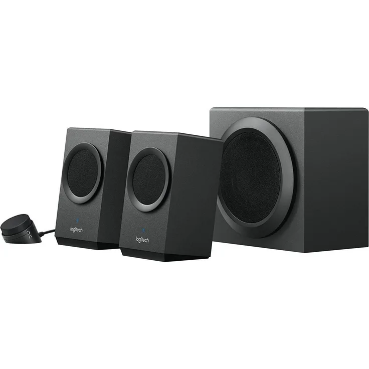 Logitech Z337 Kabelloses 2.1 Lautsprecher-System mit Subwoofer, Bluetooth, 80 Watt Spitzenleistung, 3,5 mm Eingang, Cinch-Eingang, Steuergerät, UK Stecker, PC-TV-Tablet-Handy-PS4-Xbox One