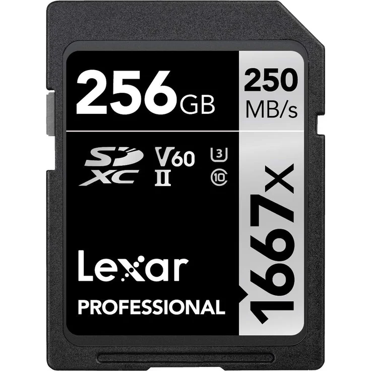 Lexar Professional 1667x 256GB SDXC UHS-II Karte – Bild 1