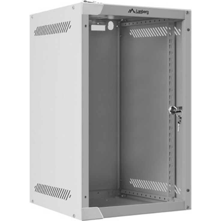 Lanberg WF10-2309-10S-Gehäuse (9U, 462 mm 280 mm 310 mm, hängend, Glas, 10 , graue Farbe) (WF10-2309-10S)