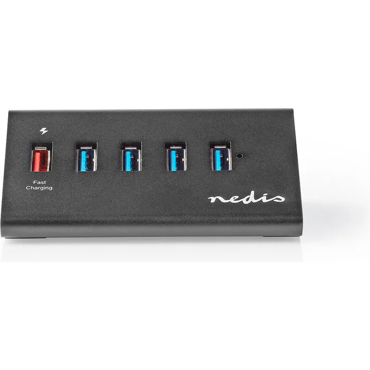 USB-Hub 5-Port USB 3.0-Stromversorgung QC3.0-Ladeanschluss 5 Gbit/s 