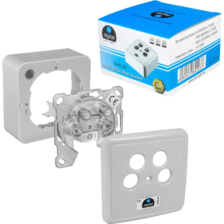 HB-DIGITAL DOSE UHD-04 4-fach vernickelt