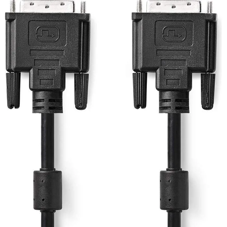 NEDIS DVI-Kabel | DVI-D 24 +1-polige Buchse - DVI-D 24 +1-polige Buchse | 2,0 m | Schwarz