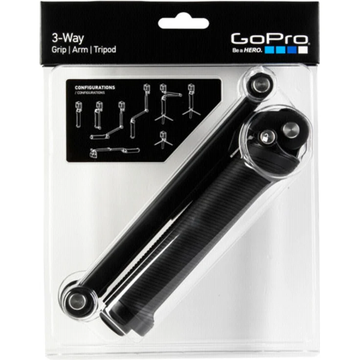 GoPro 3-Wege Halterung - Schwenkarm, Griff, Stativ, Rändelschraube (Offizielles GoPro-Zubehör) – Bild 9