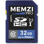 Memzi SDHC Pro 32 GB Class 10 80 MB/s Speicherkarte für Sony Cyber-Shot dsc-wx500, DSC-WX350, DSC-WX300, DSC-WX220, WX200, DSC dsc-wx170, WX150, WX100 Digitalkameras