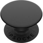 PopSockets PopGrip - Ausziehbarer Sockel und Griff für Smartphones und Tablets mit einem Austauschbarem Top - Black