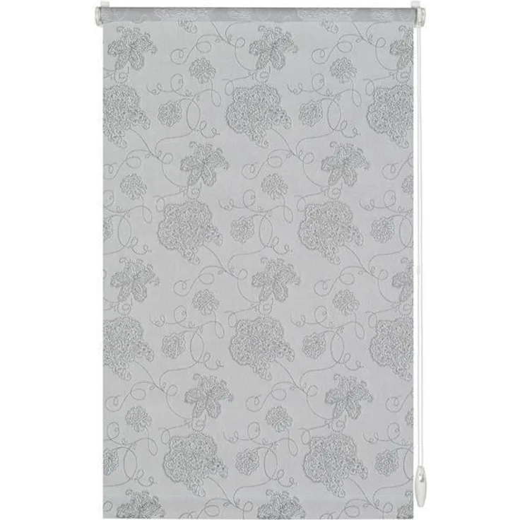 Gardinia EASYFIX Rollo Dekor 721 Stickerei silber 60 x 150 cm
