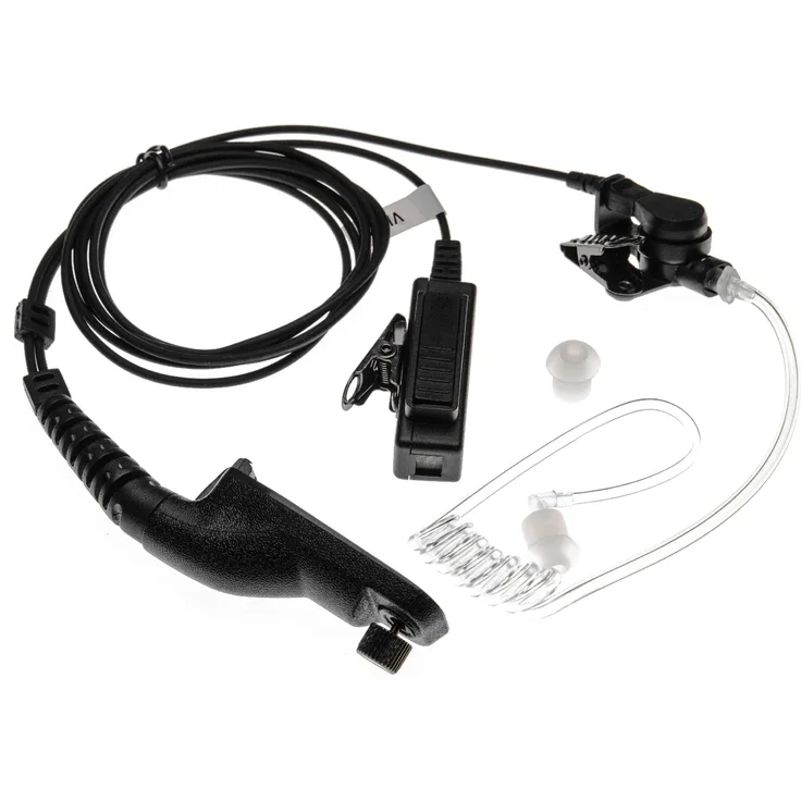 VHBW Headset mit Push-to-Talk Mikrofon passend für Motorola APX 7000XE P25, DGP 4150, DGP 4150 +, DGP 6150, DGP 6150 +, DP3400, DP3401 Funkgerät
