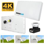 MegaSat 200211 Flachantenne D2 Profi-Line Weiß