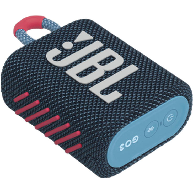 JBL GO 3 Tragbarer wasserdichter Bluetooth-Lautsprecher blau, pink Bluetooth-Lautsprecher, wasserdicht, blau, pink – Bild 8