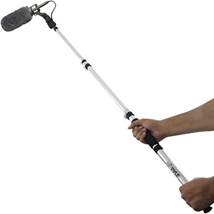 Pyle Mic Boom Pole – Teleskop-Mikrofon-Stange für Schrotflintenmikrofone mit verstellbarer Länge – 1,7 m (PMKSB06)
