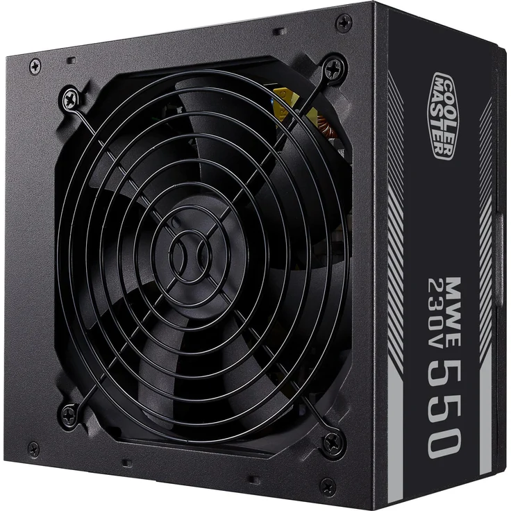 Cooler Master MWE 550 White 230V - V2 Netzteil - 80 PLUS 230V EU-zertifiziert, leiser 120 HDB Lüfter, DC-DC + LLC Technologie mit +12V Single Rail – Bild 1