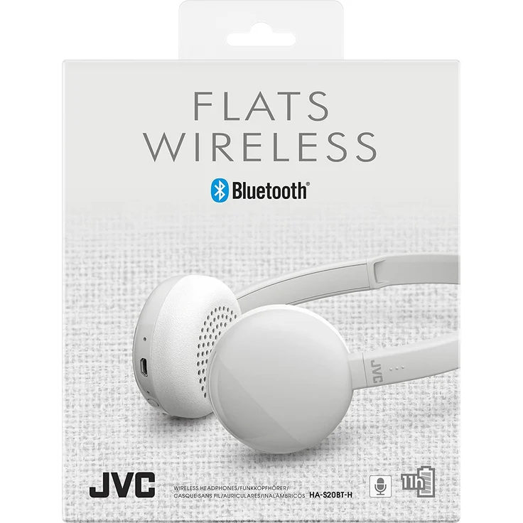 JVC HA-S20BT-H-E On-Ear-Kopfhörer, mit Bluetooth, weiß – Bild 2