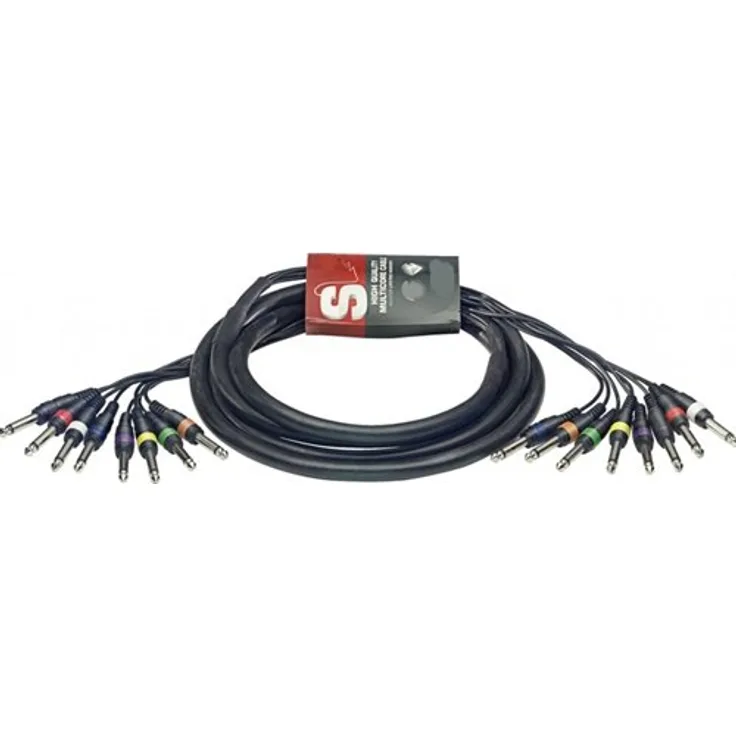 Stagg SML3-8P8P E Multicore Kabel 3m 8x Monoklinke