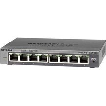 Bild für Netgear GS108E 8-Port Gigabit Ethernet LAN Switch Smart Managed Plus (robustes und lüfterloses Metallgehäuse, für Desktop mit ProSAFE-Lifetime-)