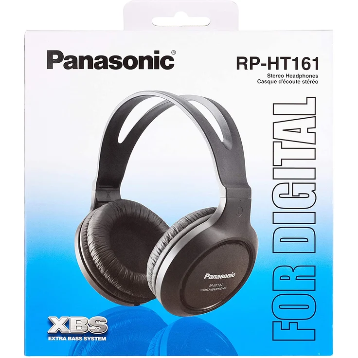 Panasonic RP-HT161E-K Over-Ear-Kopfhörer, schwarz – Bild 4