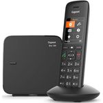 Gigaset C570 schnurloses Telefon (ohne Anrufbeantworter, Komfort mit großer Nummernanzeige, DECT-Telefon mit Farbdisplay, einfache Bedienung) schwarz
