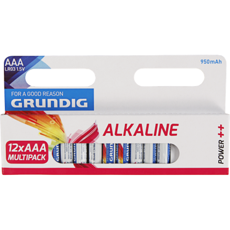 ETT Micro-Batterie GRUNDIG Alkaline, 1,5V, Typ AAA/LR03, 12er-Pack
