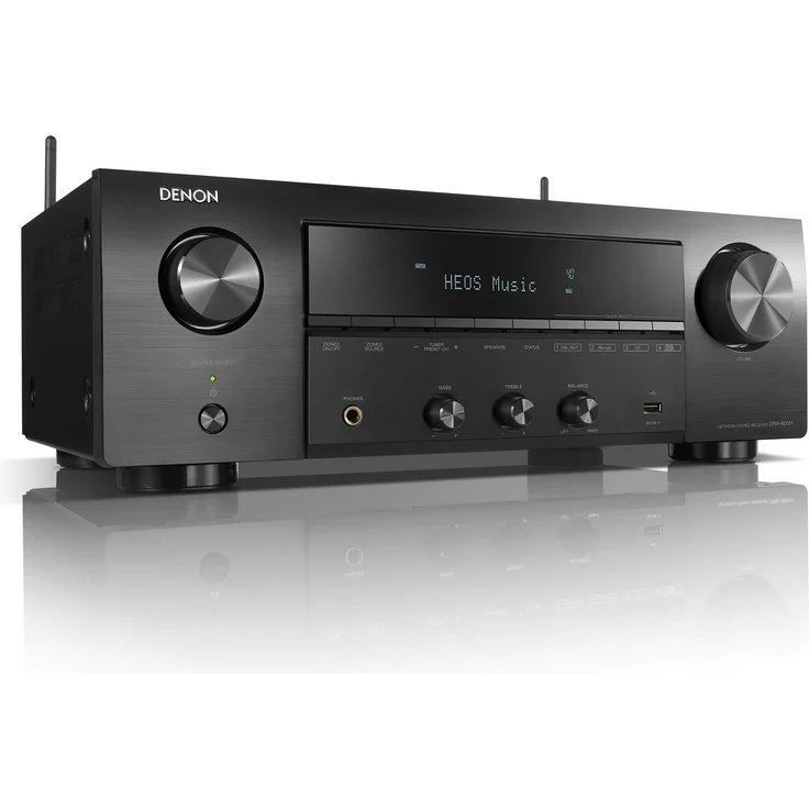Denon DRA-800H Stereo Receiver und Verstärker, Alexa Kompatibel, HDMI, Bluetooth, WLAN, DAB+ Radio, Musikstreaming, AirPlay 2, HEOS Multiroom, schwarz – Bild 1