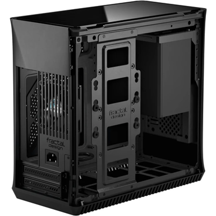 Fractal Design Era ITX Carbon – Tempered Glass Top Panel – Mini-ITX Computer Gehäuse – Small Form Factor – kompatibel mit Wasserkühlungen – USB Typ-C - Aluminium - schwarz – Bild 3