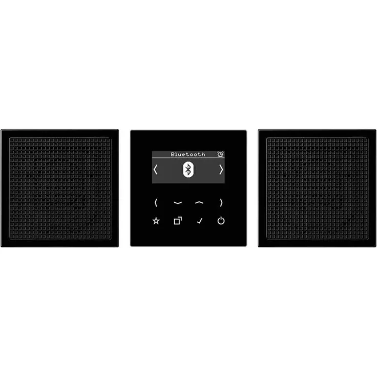 Jung DABLS2BTSW DAB+ Unterputzradio mit Bluetooth, schwarz